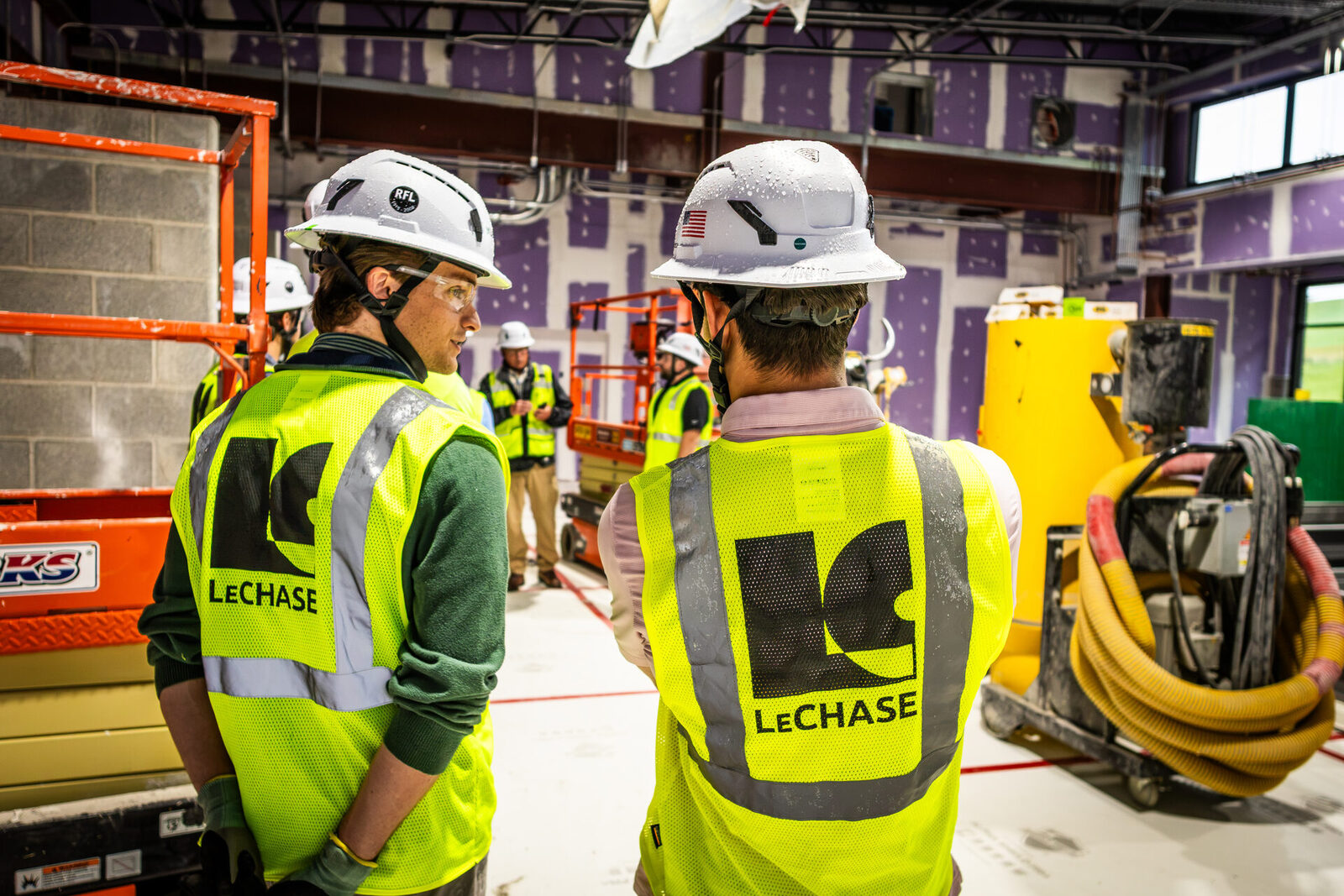 LeChase Construction intern site tour: documentary photography by Zandyr Meakin