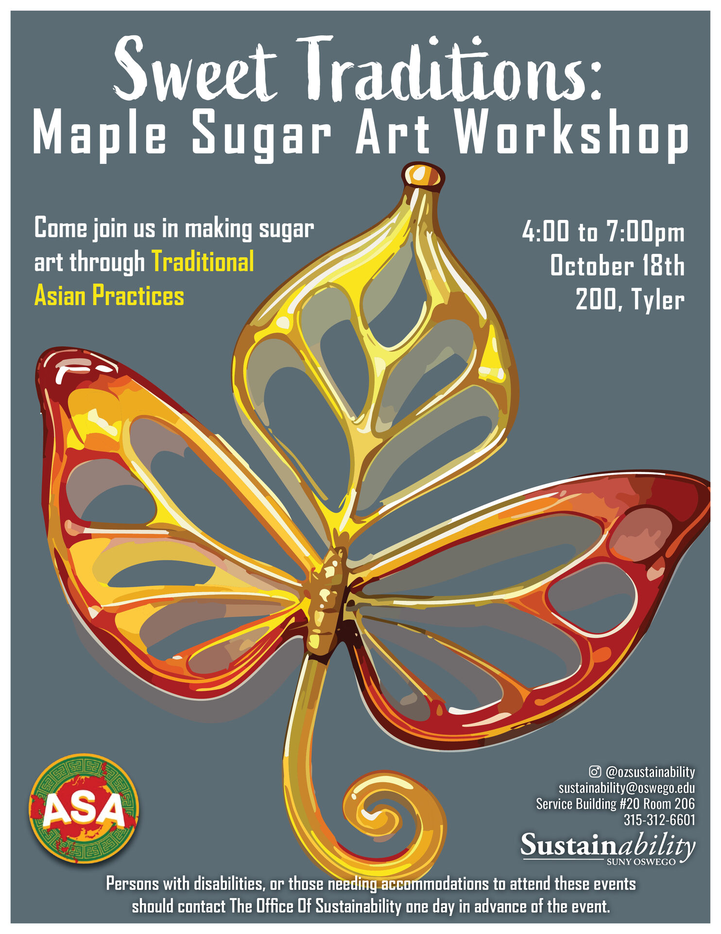 Sweet Traditions: Maple Sugar Art Workshop Poster